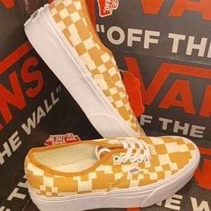 Vans Authentic Stacked Women's 5.5/ Men's 4 Multi Checkered Sandstone-VN0AKXXSST